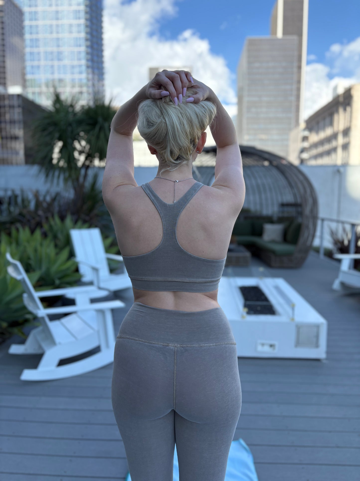 SUSTAINABLE COTTON YOGA SETS - NEW COLOR!!